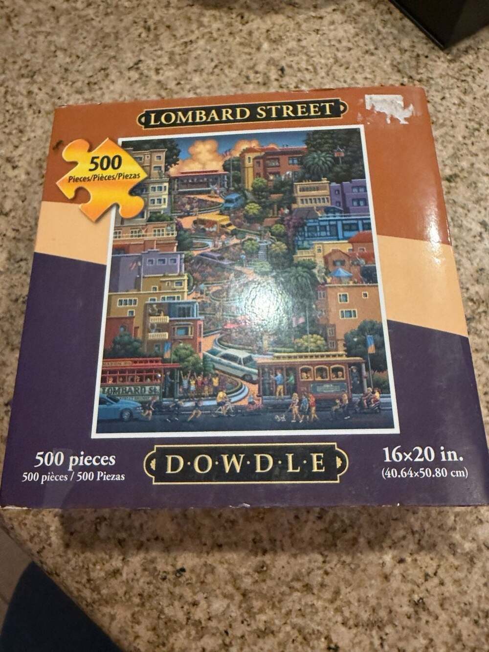 Dowdle Folk Art Lombard Street 500 Piece Jigsaw Puzzle